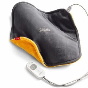 Sunbeam ConformHeat Heating Pad, 14" X 14", Lightly Weighted, Flexible Grey